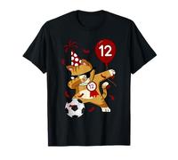 Dabbing Cool Cat Calcio Calcio 12° Compleanno Maglietta