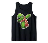 Dabbing Cozy Cactus Indossare Sciarpa Filato Amante Fibra Artista Canotta