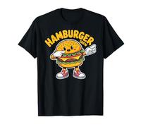 Dabbing Hamburger Crew Funny Foodie Lover Team Burger Maglietta