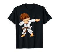 Dabbing Judoka Cintura Marrone Judo Maglietta