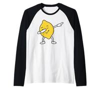Dabbing Lemon Funny Fruit Lemonade for Summer Vibes Kids Men Maglia con Maniche Raglan