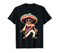 Dabbing messicano Poncho Messicano Tee Divertente Cinco de Mayo Maglietta