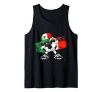 Dabbing Mexico Soccer Ball Mexican Flag Football Canotta
