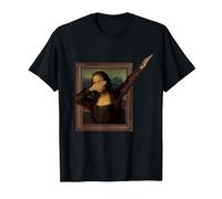 Dabbing Mona Lisa, Tee Dipinto | La Gioconda Maglietta