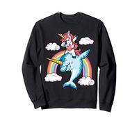 Dabbing Narwhal Unicorn Funny Women Men Rainbow Dab Squad Felpa