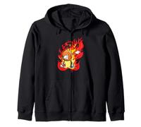 Dabbing pallacanestro fuoco palla dab Felpa con Cappuccio