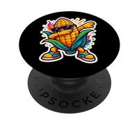 Dabbing Pannocchia di mais Danza Fattoria di mais Corncob Farmer Bambini Danza PopSockets PopGrip Adesivo