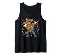 Dabbing Poncho Messicano Cinco de Mayo Sombrero Dab Canotta