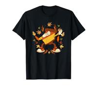 Dabbing Pumpkin Pie Divertente Giorno del Ringraziamento Autunno Dab Dance Maglietta