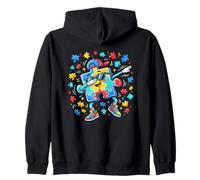 Dabbing Puzzle Piece Autism Awareness Ragazzi Bambini Felpa con Cappuccio