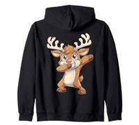 Dabbing Rudolph - Renna dal Naso Rosso, per Bambini Felpa con Cappuccio