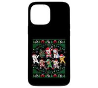 Dabbing Santa Elf Friends Christmas Lights Boys Girls Xmas Custodia per iPhone 13 Pro Max