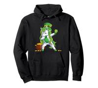 Dabbing St Paticks Day Unicorno Felpa con Cappuccio
