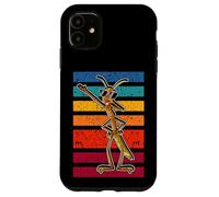 Dabbing Stick Bug divertente insetto danza stile retrò umorismo Custodia per iPhone 11
