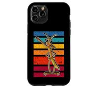 Dabbing Stick Bug divertente insetto danza stile retrò umorismo Custodia per iPhone 11 Pro