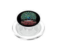 "Dabbing Through the Snow" Funny Peacock Christmas Bird PopSockets PopGrip per MagSafe