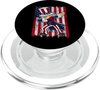 Dabbing Uncle Sam America Flag Patriotic 4th of July PopSockets PopGrip per MagSafe