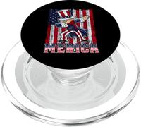 Dabbing Uncle Sam America Flag Patriotic 4th of July PopSockets PopGrip per MagSafe