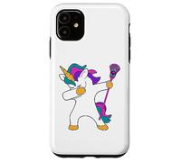 Dabbing Unicorn Lacrosse LAX maglietta divertente regalo Custodia per iPhone 11