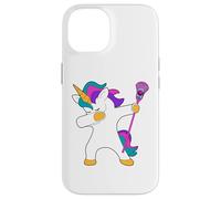 Dabbing Unicorn Lacrosse LAX maglietta divertente regalo Custodia per iPhone 14