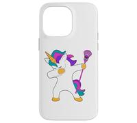 Dabbing Unicorn Lacrosse LAX maglietta divertente regalo Custodia per iPhone 14 Pro Max