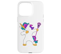 Dabbing Unicorn Lacrosse LAX maglietta divertente regalo Custodia per iPhone 15 Pro Max