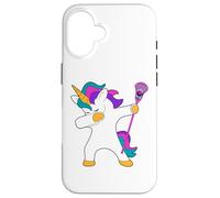 Dabbing Unicorn Lacrosse LAX maglietta divertente regalo Custodia per iPhone 16