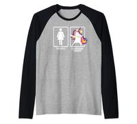 Dabbing Unicorno Terapista OCCUPAZIONALE OT Dabs Meme Maglia con Maniche Raglan