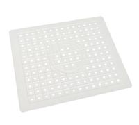 DabbOo Tappetino per Lavello 31,4 * 26,1cm Tappetino Protettivo per Lavello Tappetino Scolapiatti Quadrato Tampone di Drenaggio Antiscivolo Tagliabile Bagno Antiscivolo per Bagno,Cucina(Bianco)