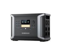 Dabbsson Centrale elettrica portatile da 2150Wh, generatore solare LiFePO4 con uscita CA da 2400 W, supporta il funzionamento in parallelo e l'espansione della batteria, 4500 cicli, DBS2100Pro