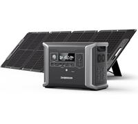 Dabbsson Power station portatile da 1330 Wh con 1 pannello solare da 120 W, generatore solare con batteria EV Semi-Solid State LiFePO4 & Pure Sine AC Output, adatto per campeggio Home Backup