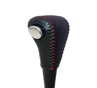 Dabhuoc Copri Pomello Del Cambio In Pelle Per Auto Per Accord 2003-2005 Settima Generazione Copri Leva Del Cambio Maniglia Cambio(Black red)