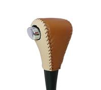 Dabhuoc Copri Pomello Del Cambio In Pelle Per Auto Per Accord 2003-2005 Settima Generazione Copri Leva Del Cambio Maniglia Cambio(Brown rice)