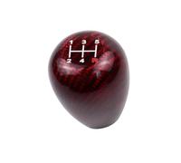Dabhuoc Leva Del Cambio A 5 E 6 Velocità Pomello Del Cambio In Fibra Di Carbonio Universale Manuale Per La Maggior Parte Dei Veicoli. Maniglia Cambio(Red,5 Speed)