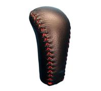 Dabhuoc Per Fit Per Jazz 2014-20 Per City 2015-19 Per Grace 2016 Copri Pomello Del Cambio In Pelle Copertura Protettiva Maniglia Cambio(Black and red)