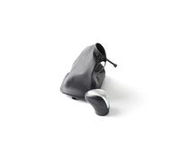 Dabhuoc Pomello del Cambio Manuale in Pelle per Auto, Cuffia della Leva del Cambio per Benz Sprinter W906 2006 2007 2008 2009 2010 2011-2018 Ricambi Auto(Silver cap knob)