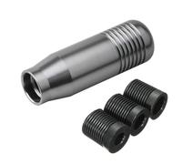 Dabhuoc Pomello Del Cambio Manuale Universale In Alluminio Per Auto Leva Del Cambio Manuale Pomello Del Cambio 8,5 Cm Maniglia Cambio(Metallic)