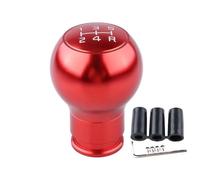 Dabhuoc Pomello Del Cambio Universale Per Auto Da Corsa In Lega Di Alluminio 5/6 Velocità Nero E Rosso Maniglia Cambio(Red,5 Speed Type A)
