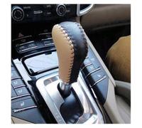 Dabhuoc Rivestimento Antiscivolo Per Pomello Del Cambio In Pelle Per Porsche Cayenne 2010-2017 Copri Pomello Del Cambio Maniglia Cambio(Black and yellow)