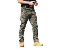 DabinFa Flexcamo - Pantaloni Tattici Impermeabili, Pantaloni Tattici Texwix, Pantaloni Cargo Flex Camouflage per Gli Uomini (F Camouflage,L)