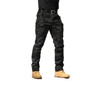 DabinFa Flexcamo - Pantaloni Tattici Impermeabili, Pantaloni Tattici Texwix, Pantaloni Cargo Flex Camouflage per Gli Uomini (A Camouflage,S)