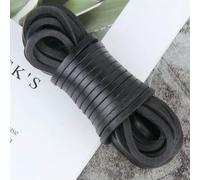 DaBingDian 2 Metri Vera Pelle Spessore 4 mm Larghezza 4/5/6/8/10 mm Cordino Piatto in Pelle per la creazione di Gioielli Fai da Te con collane e bracciali