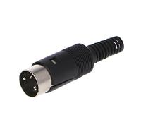 Dabixx Connettore Maschio per Presa DIN Connettore 3/4/5/6/7/8 Pin Cavo per Chassis - 3 Pin