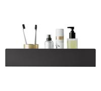DABSTORY Mensola da Doccia Mensole Supporto per Accessori Bagno da Parete Impermeabile e Antiruggine Porta Shampoo Cosmetici Bagnoschiuma Opaco Organizzatore da Parete Nero 40cm
