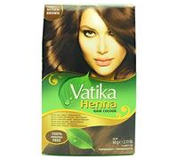Dabur Vatika Henna Hair Colour Permanent Natural Brown 6 x 10 g (totale - 60 g)