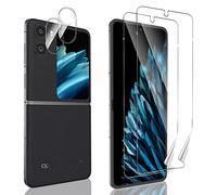 Dabuu Pellicola Protettiva Per OPPO Find N2 Flip, [2+2 Pezzi] HD TPU Flessibile Pellicola Protettiva + Pellicola Vetro Temperato Fotocamera,Senza Bolle Anti-Graffio Schermo Protettivo