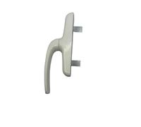 DACAN PROTECTION Cremonese per Interno in Alluminio Verniciato - Maniglia Moderna per Porte Interne - Forma Rettangolare o a L - Resistente e Facile da Montare (Bianco Ral 9010)