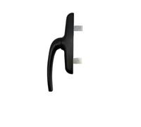 DACAN PROTECTION Cremonese per Interno in Alluminio Verniciato - Maniglia Moderna per Porte Interne - Forma Rettangolare o a L - Resistente e Facile da Montare