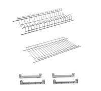 DACAN PROTECTION Scolapiatti per pensile da incasso in Cromo Protetto - 86 cm - kit sostituzione Completo di supporti laterali - antiruggine