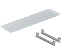 DACAN PROTECTION Vaschetta Raccogligocce in Plastica Trasparente con staffe di montaggio Accessorio per Scolapiatti da Incasso per Mobile da 60, 80 e 90 cm (cm 54 per pensile da 60 cm)